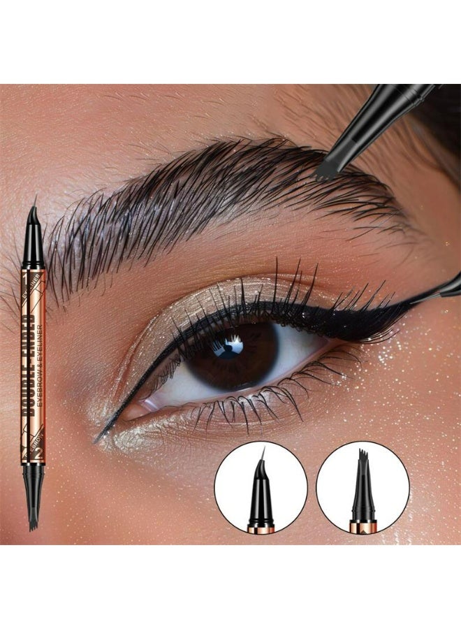 OSYA 2 Way Quick Double-ended waterproof Liquid Eyebrow And Eyeliner - Image 4