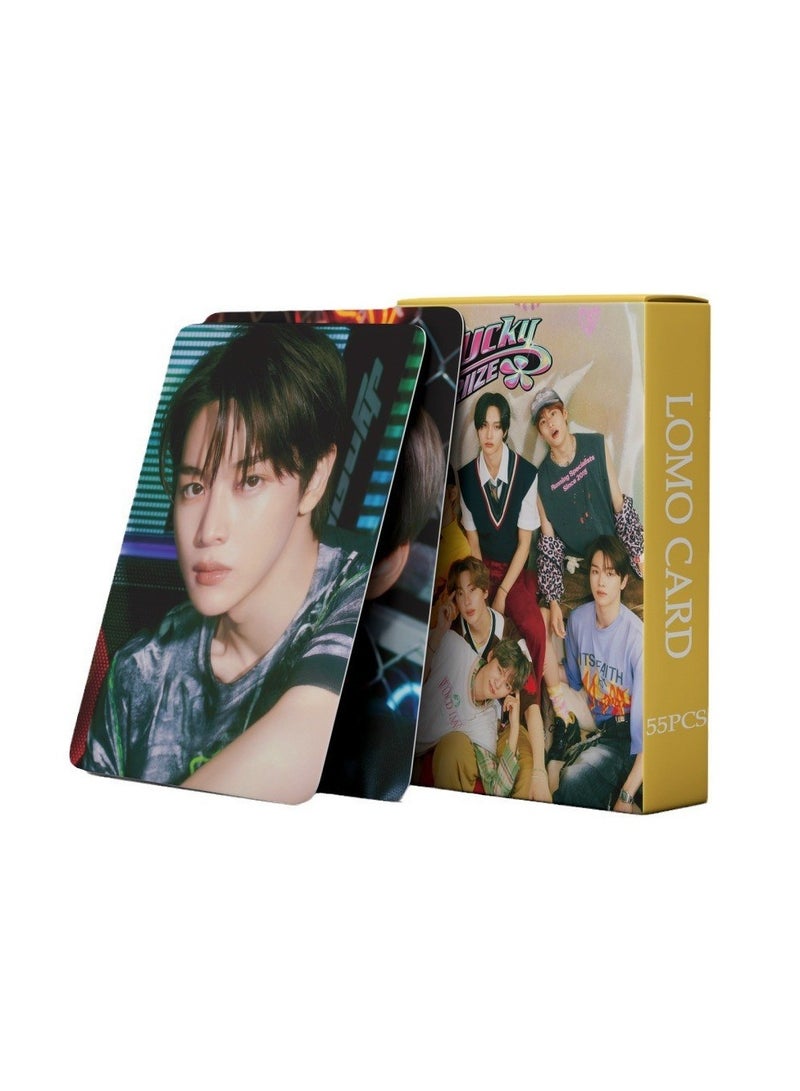 NIBEMINENT 55 Pcs Kpop RIIZE Lucky Lomo Cards Card For Fans Collection Gifts - Image 2