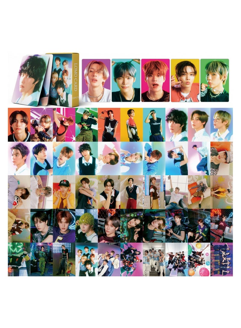 NIBEMINENT 55 Pcs Kpop RIIZE Lucky Lomo Cards Card For Fans Collection Gifts - Image 1