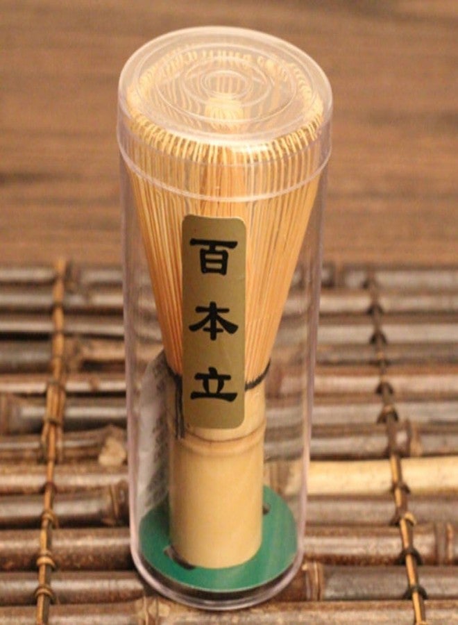 MILICRYSTAL Traditional Bamboo Matcha Whisk – Handmade Japanese Tea Whisk for Green Tea, Latte & Frothing (Natural, with Storage Case) - Image 1