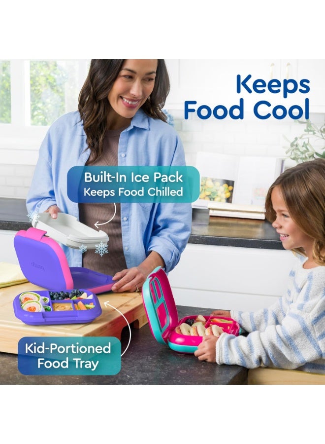 Bentgo Kids Brights Leak Proof, 5 - Compartment Bento - Style Kids Lunch Boxideal Portion Sizes For Ages - Image 4