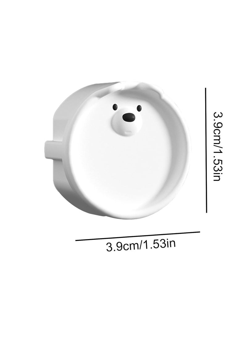 Baby Socket Cover, Silicone 2 Hole Electrical Socket Plug Cover, European Standard Protective Cover, Childproof Plug Protector, Silicone Socket Protective Cover, Electrical Socket Protection Against Electric Shock (White)  - Image 3