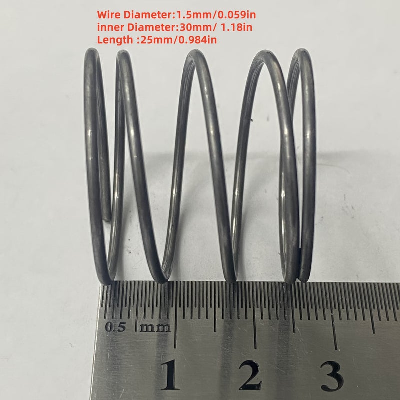 Compression Springs 1.5mm Wire Diameter 30mm Outer Diameter 40mm Length 5 Pieces for Home Repairs Toy Assembly and Everyday Essentials - Image 5