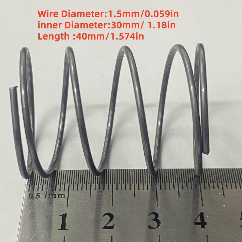 Compression Springs 1.5mm Wire Diameter 30mm Outer Diameter 40mm Length 5 Pieces for Home Repairs Toy Assembly and Everyday Essentials - Image 3