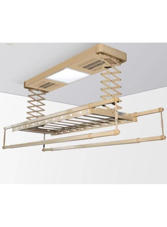 SUPAAR Clothes Drying Racks, Electric Multifunctional Drying Rack, Drying and Drying Balcony Automatic Lifting Rack, Multi Function Control of Aluminum Alloy Hanger  - Image 1