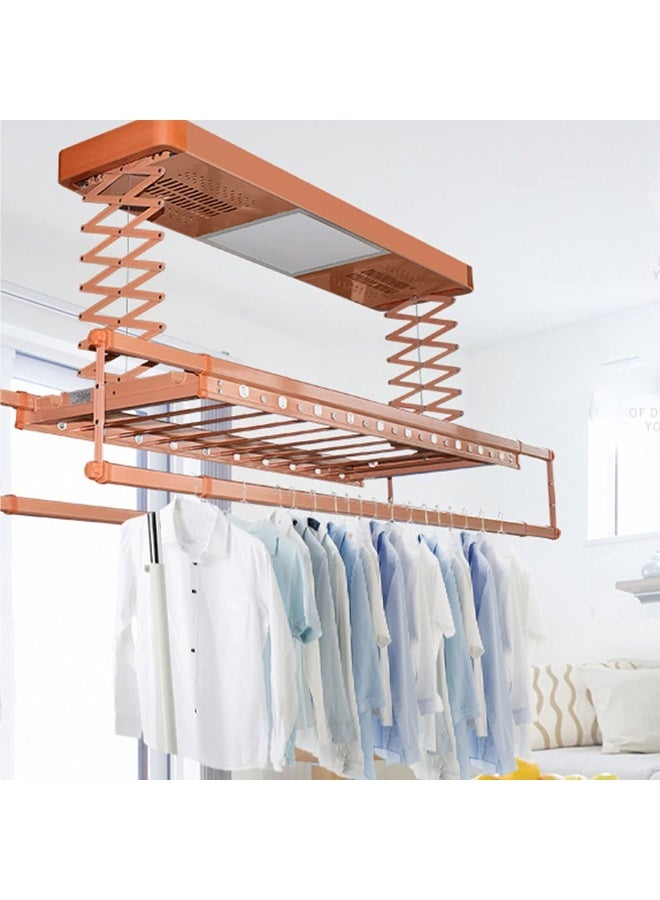 SUPAAR Clothes Drying Racks, Electric Multifunctional Drying Rack, Drying and Drying Balcony Automatic Lifting Rack, Multi Function Control of Aluminum Alloy Hanger  - Image 3