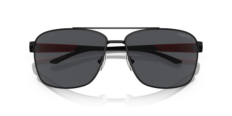 ARNETTE Man Sunglasses Matte Black Frame, Dark Grey Lenses, 65MM - Image 5
