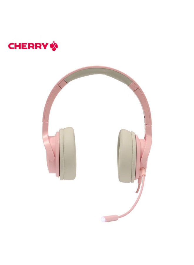 Cherry Hc2.2 Gaming Headset With Microphone, Virtual 7.1 Surround Sound, Over-ear Headphones, E-sports Headset, Pink, Compatible With Triaxion Action - Image 2