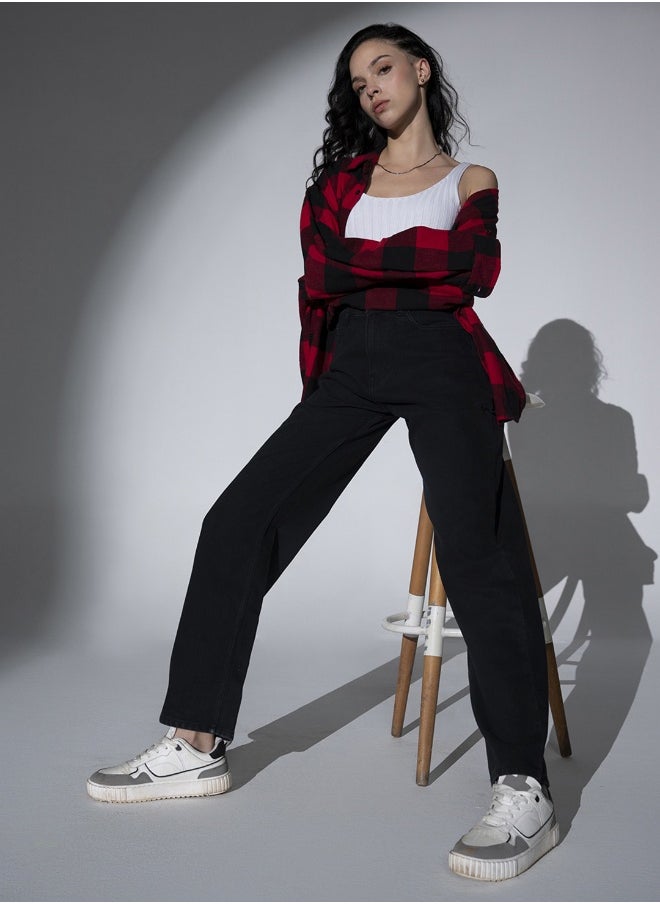 Hubberholme Black Jeans For Women 