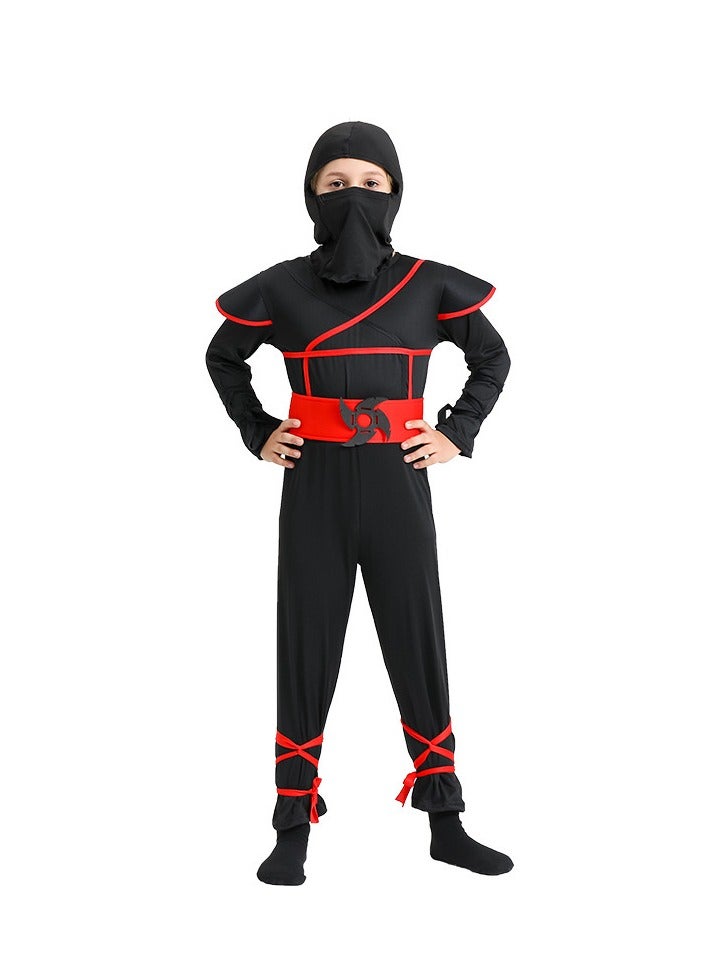 xppier زي نينجا للأولاد لعيد الهالوين مع ملحقات رغوة النينجا أفضل هدية للأطفال، 6-8 سنوات - Image 1