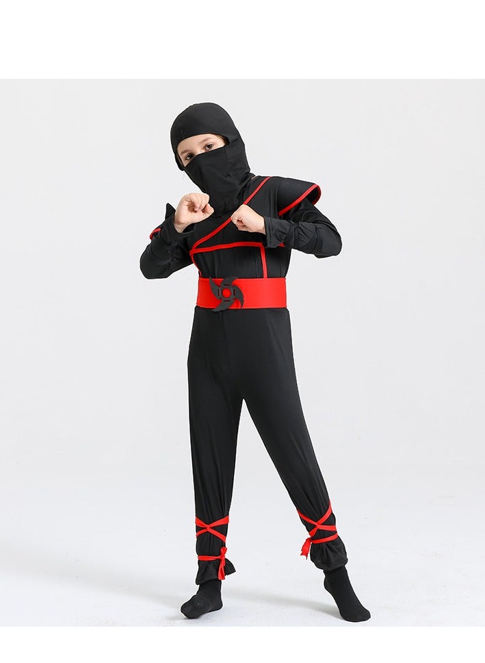 xppier زي نينجا للأولاد لعيد الهالوين مع ملحقات رغوة النينجا أفضل هدية للأطفال، 6-8 سنوات - Image 5