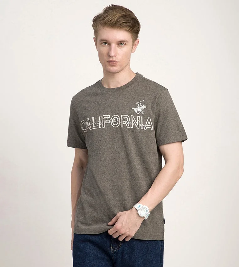 Beverly Hills Polo Club Printed Crew Neck Short Sleeves T-Shirt