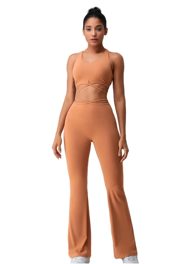 كون.يوغا Womens High Waist Flared Contour Seamless Workout Sport Leggings Yoga Pants Tummy Control Running Pants
