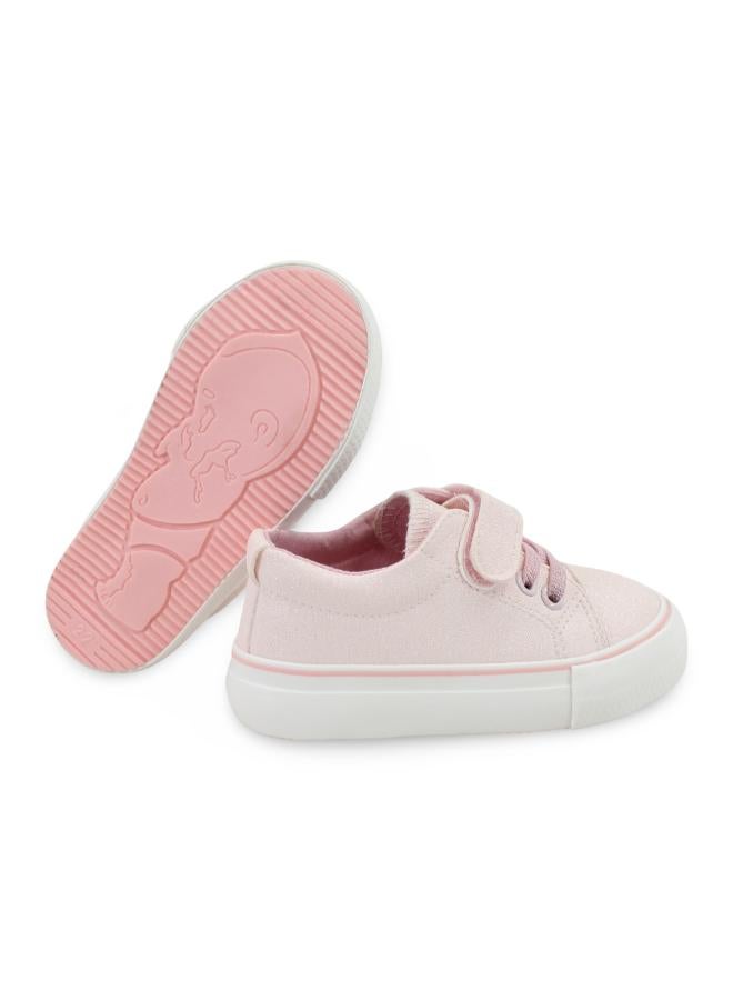 Girls Leather Sneakers – Pink - Image 3