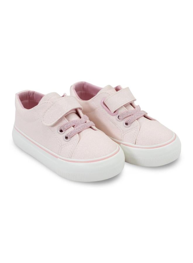 Girls Leather Sneakers – Pink - Image 1