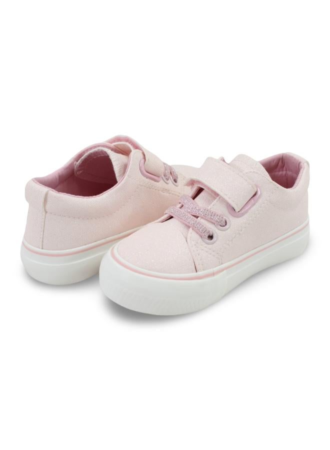 Girls Leather Sneakers – Pink - Image 2