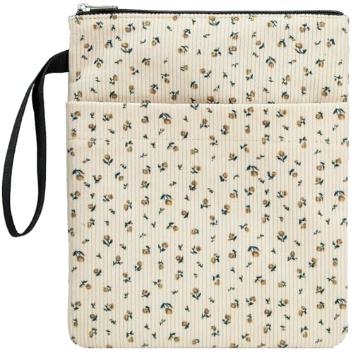 DSIUE Book Sleeve, Book Covers for Paperbacks with Zipper, Book Lover Gifts - Image 1