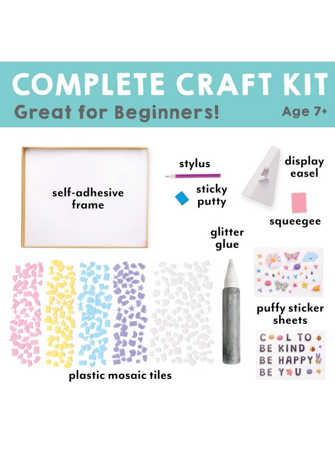 Creativity for Kids Rainbow Mosaic Craft Kit: Valentine Craft Kit for Kids, Gifts for Girls and Boys Ages 7-10+, Diamond Painting for Kids - Image 3