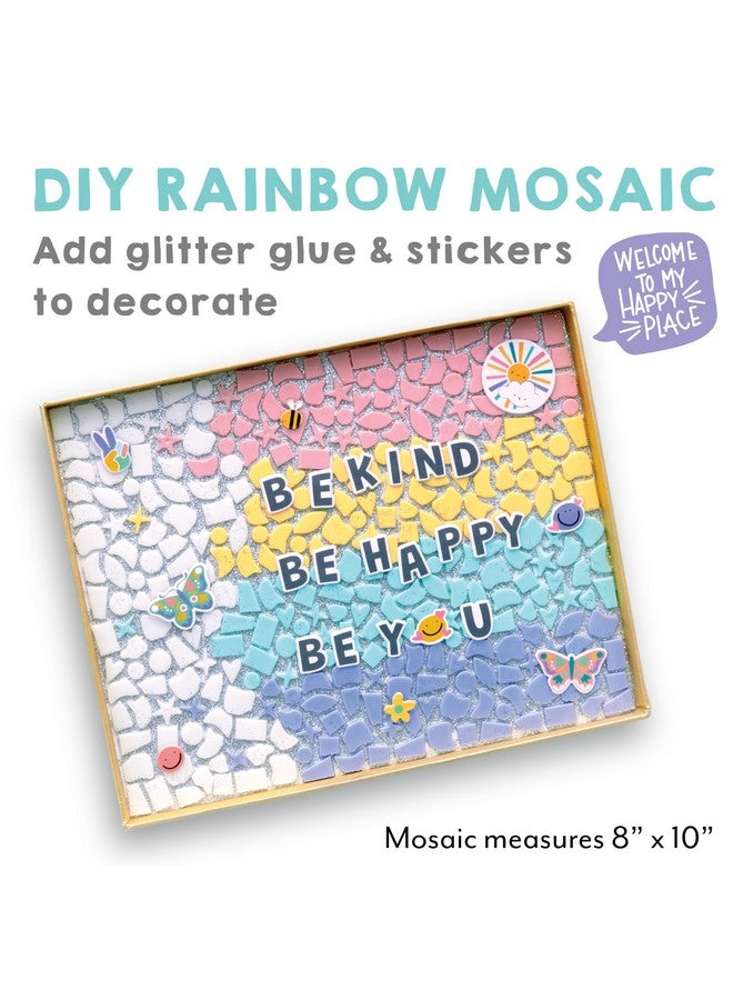 Creativity for Kids Rainbow Mosaic Craft Kit: Valentine Craft Kit for Kids, Gifts for Girls and Boys Ages 7-10+, Diamond Painting for Kids - Image 2