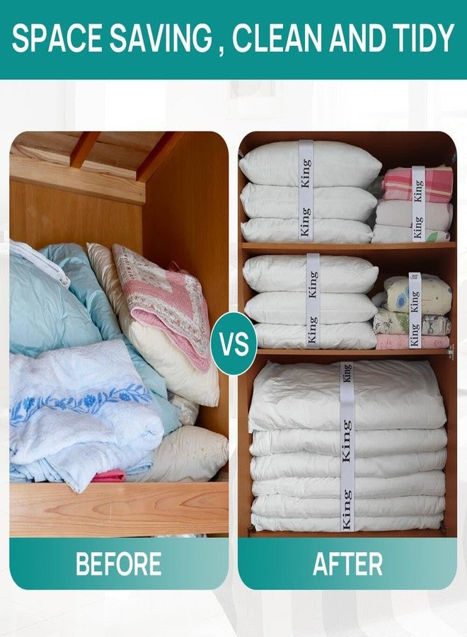 FGY 8PCS Bed Sheet Organizer Bands Elastic Linen Label Bands for Linen Closet and Sheet Organize (King) - Image 4