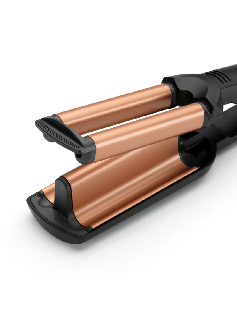 بيبي ليس BaByliss Deep Waves Styler, Swivel Cord For Ease Of Use, Floating Plates For Even Heat Distribution, Long-lasting Styling Results & Ceramic Heating Technology, W2447SDE