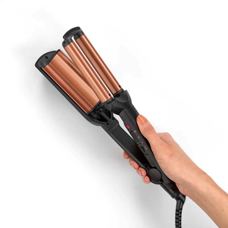 babyliss BaByliss Deep Waves Styler, Swivel Cord For Ease Of Use, Floating Plates For Even Heat Distribution, Long-lasting Styling Results & Ceramic Heating Technology, W2447SDE