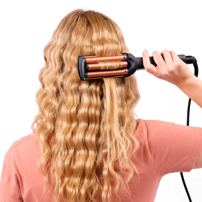 babyliss BaByliss Deep Waves Styler, Swivel Cord For Ease Of Use, Floating Plates For Even Heat Distribution, Long-lasting Styling Results & Ceramic Heating Technology, W2447SDE