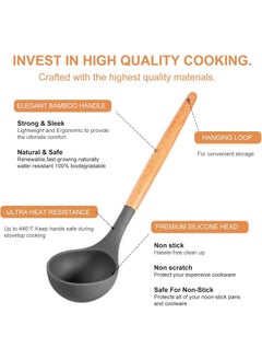 MMG Cooking utensil Set, 12 Pcs Silicone Spatula Set for Baking, Cooking & Decorating, Home Kitchen Spatula Spoon Gadget with Holder for Nonstick Cookware, , Heat-Resistant & BPA-Free Cooking Spatula Set  - Image 2