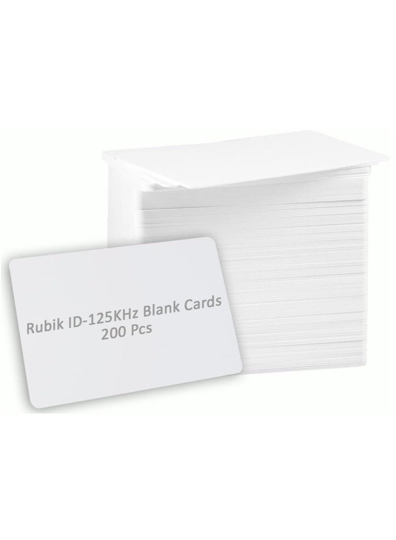 Rubik Blank ID-125Khz RFID Key Cards for RFID Copier/Reader/Writer/Duplicator (ID-125KHz 200 Cards)  - Image 1