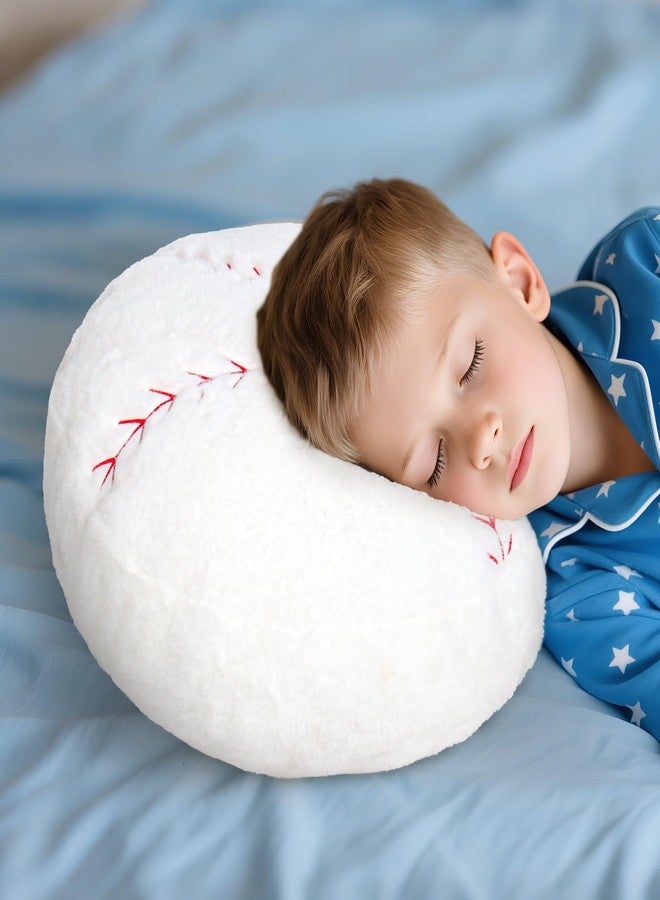 Wepop 18in Fluffy Baseball Pillow, Soft Baseball Pillows, Sports Ball Pillow Stuffed Plush Toy Room Decoration and Gifts for Kids, Boys, Girls, Baseball Fans - Image 5
