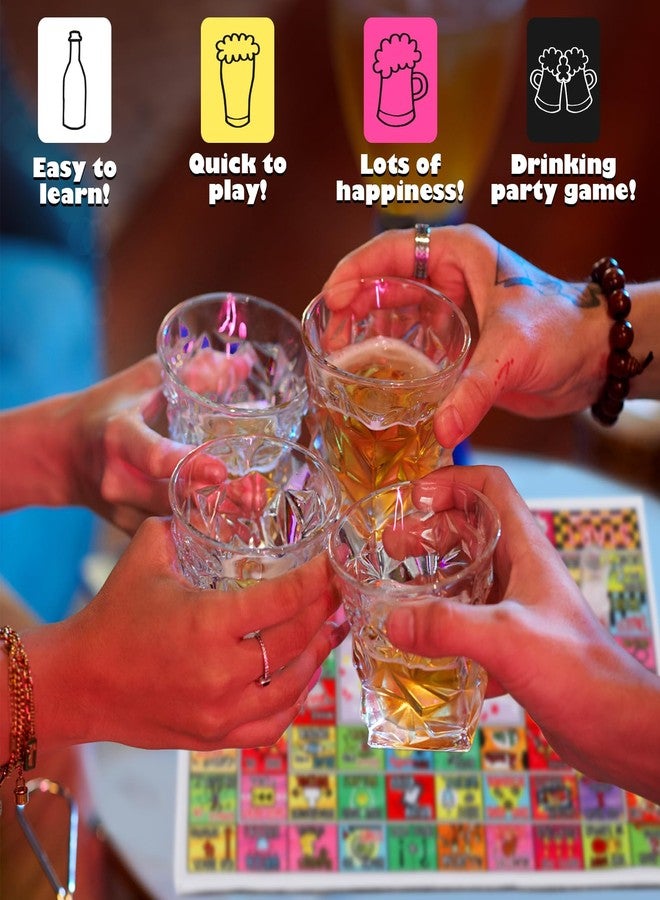 Broytain Drinking Board Game for Adults with Non-Slip Rubber Mat, Interactive Drinking Party Games for Game Night, Bachelorette, Girls Night, Birthday, Couples, Family Game Night, 2-8 Players Age 21+ - Image 5