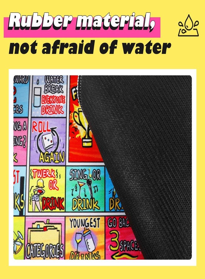 Broytain Drinking Board Game for Adults with Non-Slip Rubber Mat, Interactive Drinking Party Games for Game Night, Bachelorette, Girls Night, Birthday, Couples, Family Game Night, 2-8 Players Age 21+ - Image 4