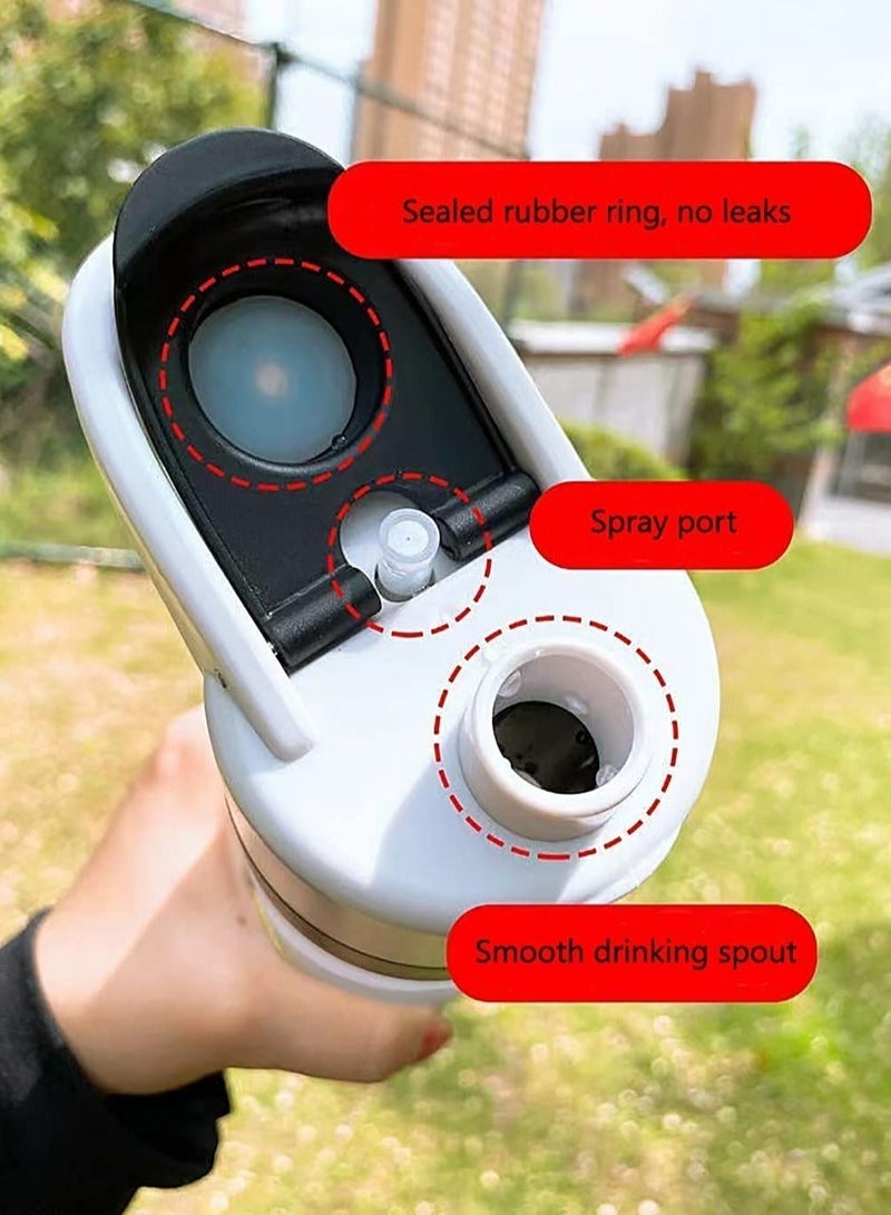 joyzzz 650ml Mist Spray Water Bottle | Reusable Sports Water Jug with Leak-Proof Design | Multi-Functional Gym & Outdoor Spray Cup | Ergonomic Hydration System (Grey & Black) - Image 4