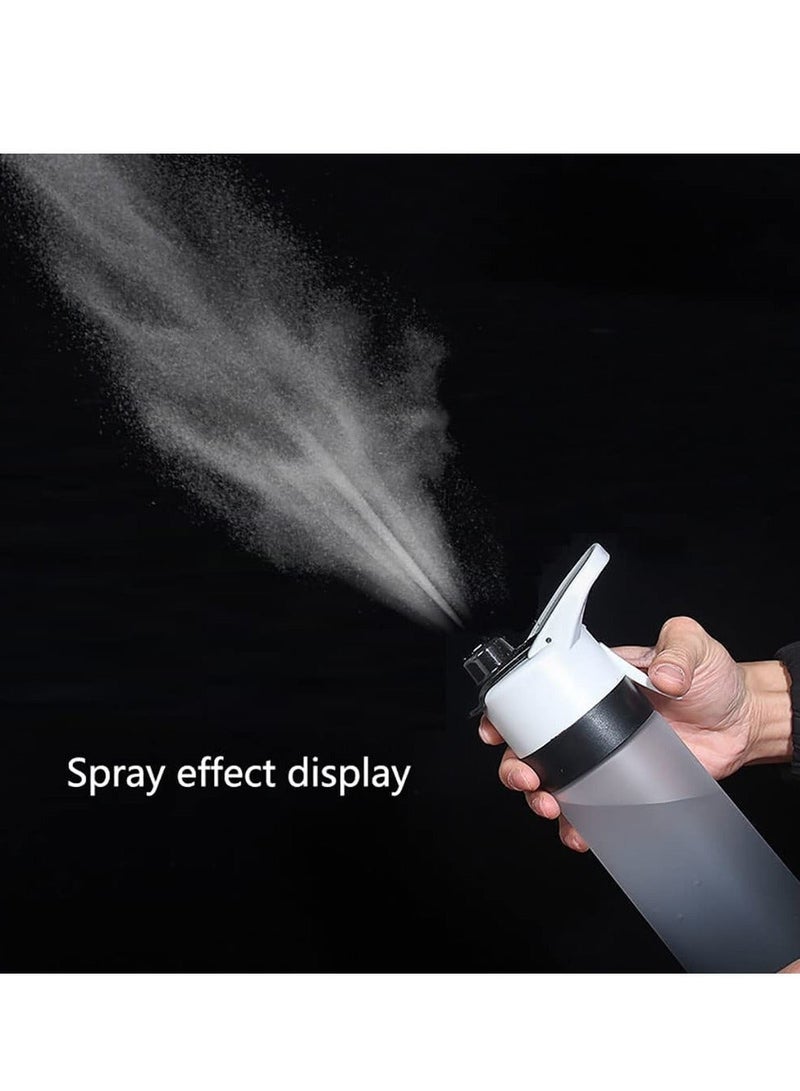 joyzzz 650ml Mist Spray Water Bottle | Reusable Sports Water Jug with Leak-Proof Design | Multi-Functional Gym & Outdoor Spray Cup | Ergonomic Hydration System (Grey & Black) - Image 5