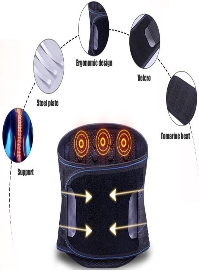 FAYBY Lower Back Brace Support Magnetic Therapy Lumbar Support Belt for Self-Heating Lower Back and Waist Relief (Multicolor) (M) - Image 3