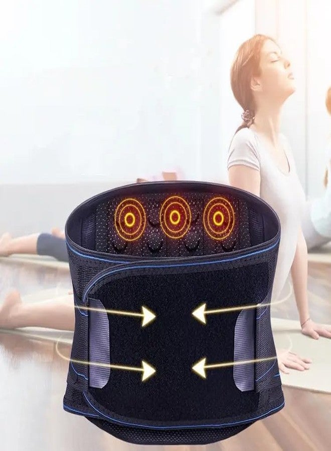 FAYBY Lower Back Brace Support Magnetic Therapy Lumbar Support Belt for Self-Heating Lower Back and Waist Relief (Multicolor) (M) - Image 5
