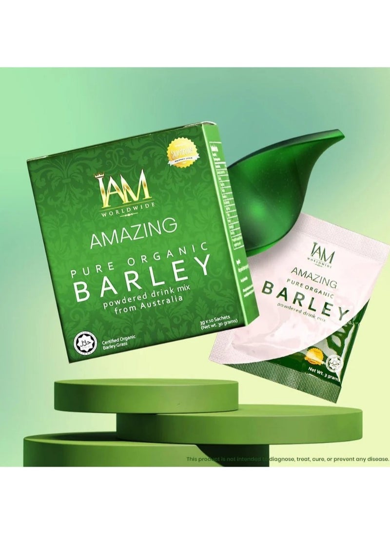 Pearly - Pure Barley Drink Powder Mix Natural Green Organic Barley Mix - Image 1