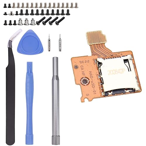 Ikpek 1 Pack Micro SD Card Reader Replacement for Nintendo Switch HAC-SD-01, TF Memory Card Slot Socket Reader Board Replacement for NS Console - Image 1