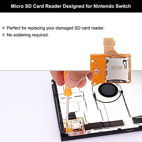 Ikpek 1 Pack Micro SD Card Reader Replacement for Nintendo Switch HAC-SD-01, TF Memory Card Slot Socket Reader Board Replacement for NS Console - Image 2