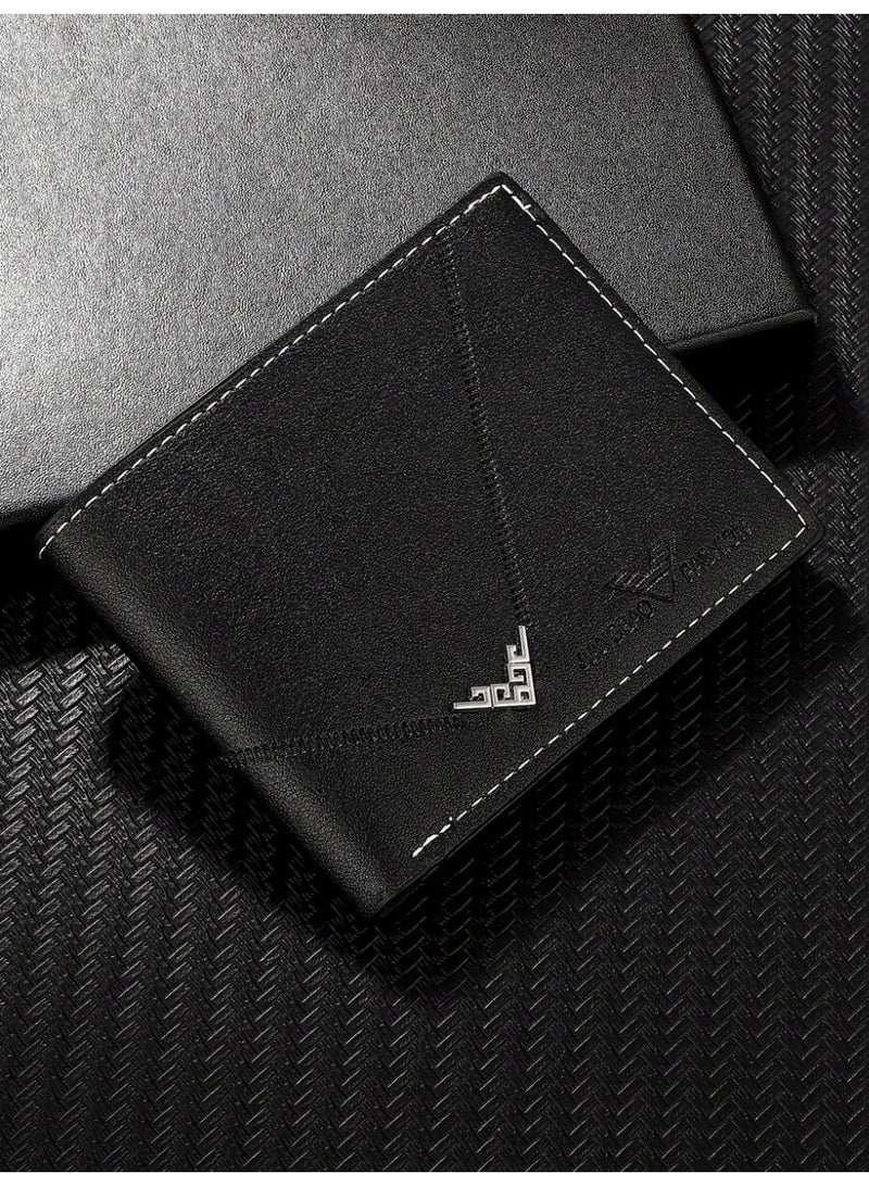 ايكونوميكسي مجموعة رجالية مكونة من ساعة رجالية كوارتز وقلم توقيع وسلسلة مفاتيح ومحفظة، هدية رائعة للرجال (4 قطع) - Image 4