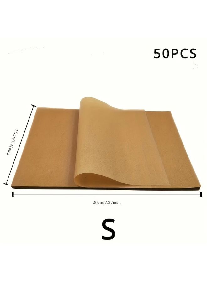 50 Pack Food Grade Non Stick Baking And Grill Papers Heavy Duty Oven Safe Non Toxic Easy Cleanup For Baking Grilling Air Fryer Microwave Compatible With Oven Trays Perfect For Home And Professional Kitchens Kitchen Essentials Versatile Kitchen Paper 40x30cm - Image 5