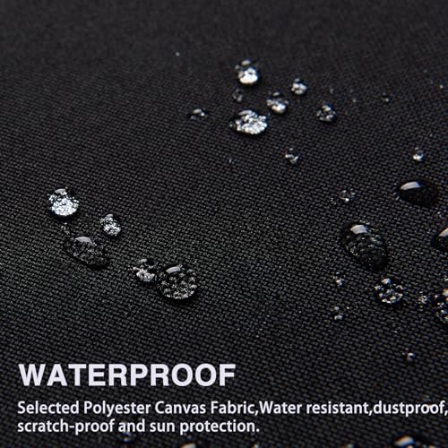 Gheeidau Canvas Repair Patch 9×11 Inch 3Pcs Waterproof Self-Adhesive Fabric Repair Patch for Tents,Boat Cover,Pop Up Canopy,Patio,Bags,Car Seats,Sofas,Furniture Cover(Black) - Image 2