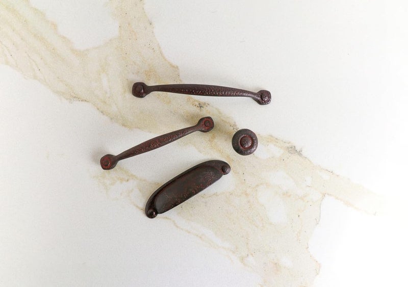 Hickory Hardware 1 Pack Solid Core Kitchen Cabinet Pull, Luxury Cabinet Handle, Hardware for Doors & Dresser Drawers, 3.78 Inch (96mm) Hole Center, Rustic Iron, Refined Rustic Collection - Image 3