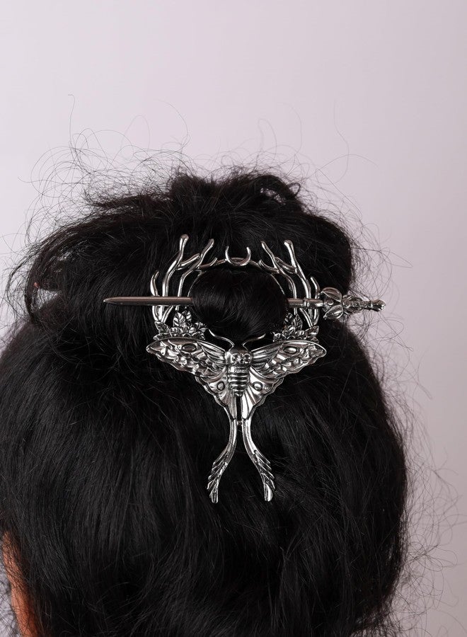 HAQUIL Moth Hairpin Retro Skull Moth Vintage Hairpin Vintage Barrettes for Women - Image 3