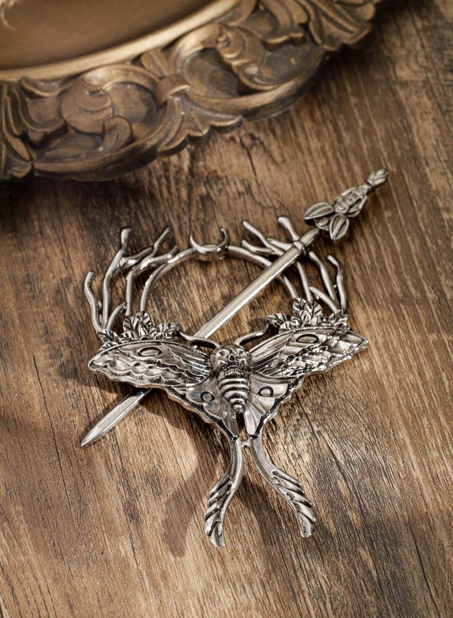 HAQUIL Moth Hairpin Retro Skull Moth Vintage Hairpin Vintage Barrettes for Women - Image 5