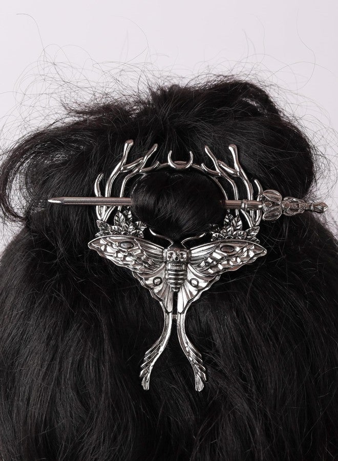 HAQUIL Moth Hairpin Retro Skull Moth Vintage Hairpin Vintage Barrettes for Women - Image 2