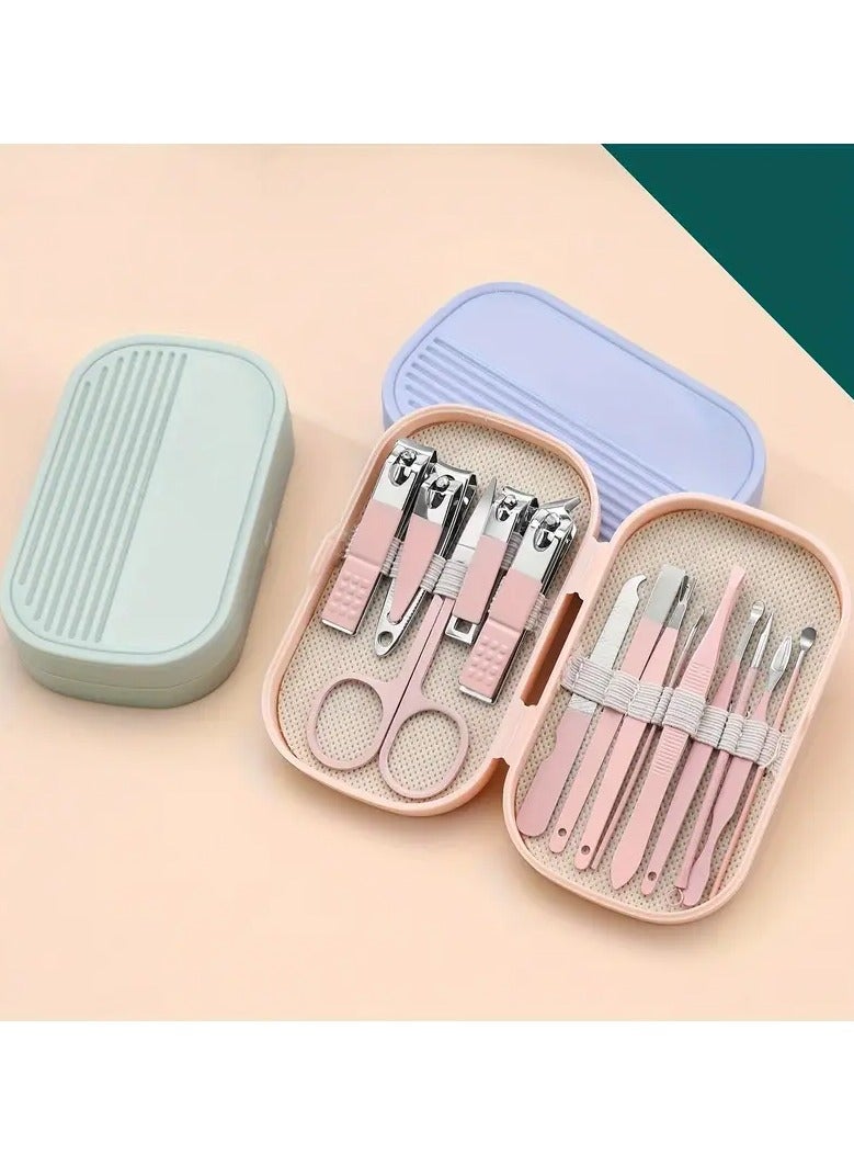 Ucanbe 14-Piece Stainless Steel Manicure & Pedicure Kit with Modern Style Concave Edge Clippers & Grooming Tools, Includes Portable Storage Case - Unscented Nail Care Set for Men & Women - Image 2