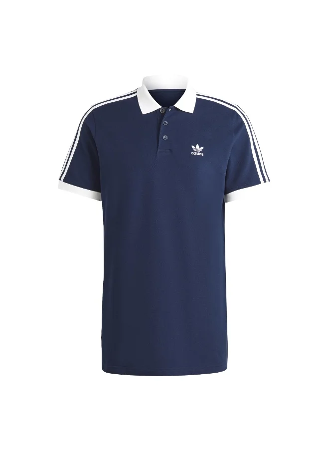 اديداس اوريجينالز adidas 3-STRIPE POLO Blue Originals Men POLO SHIRTS