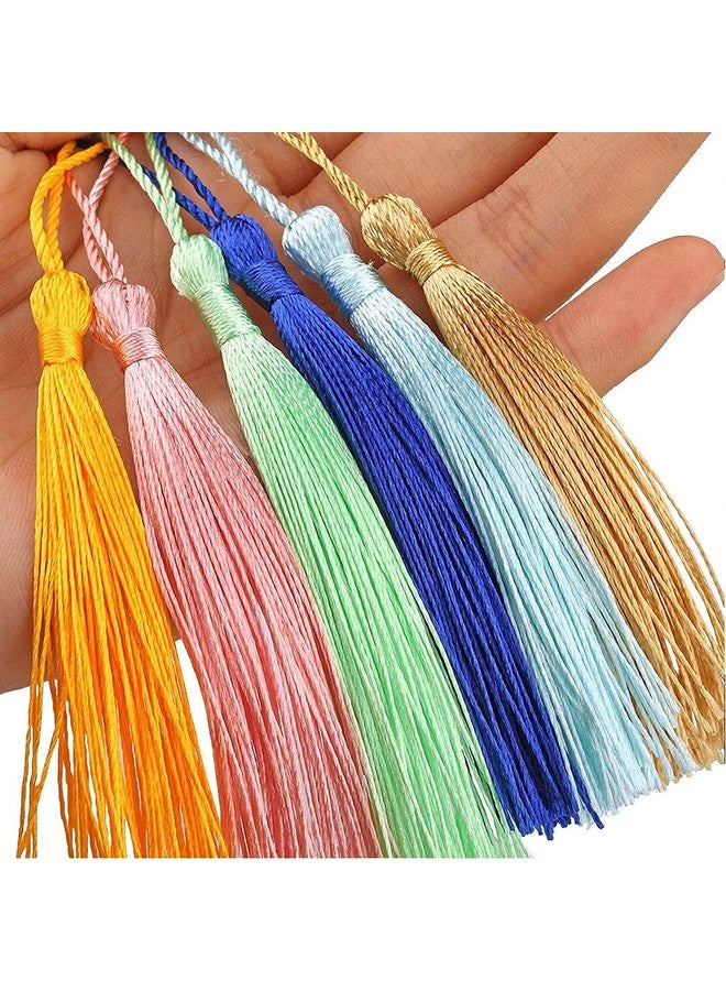 Brigand تاسلات صغيرة من بريغاند مع حلقات لصنع المجوهرات ومشاريع DIY وعلامات الكتب مع حلقة بطول 2 بوصة (متعددة الألوان) (عبوة من 75) - Image 5