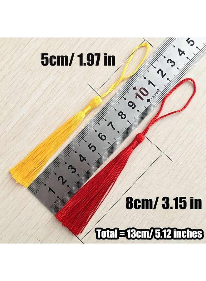 Brigand تاسلات صغيرة من بريغاند مع حلقات لصنع المجوهرات ومشاريع DIY وعلامات الكتب مع حلقة بطول 2 بوصة (متعددة الألوان) (عبوة من 75) - Image 2